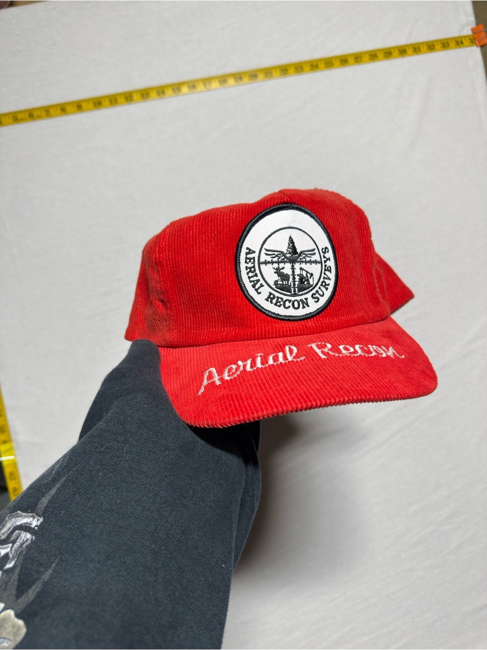 Vintage 80s aerial recon surveys hat.